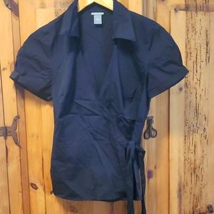 Ann Taylor wrap shirt -size 6